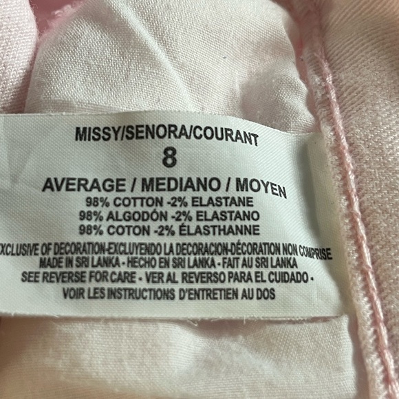 GLORIA VANDERBILT Pink Amanda Straight Leg Jeans 8 NWOT - Picture 12 of 12